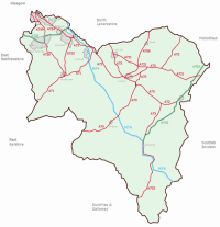 map of south lanarkshire