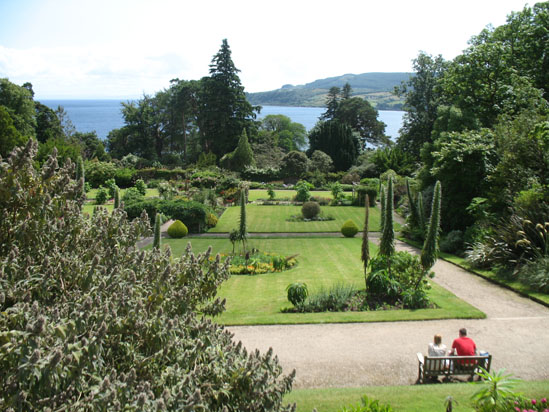 Picture of   Brodick Harbour from Brodick castle is shown on this page.