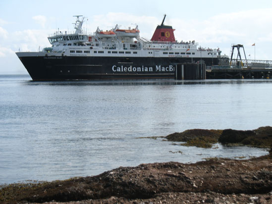 Picture of   Caledonian Isles Ship leaving Brodick Pier is shown on this page.