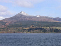 Goatfell from the boat 