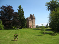A view of the side of Brodick Castle