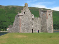 The front of Lochranza Castle