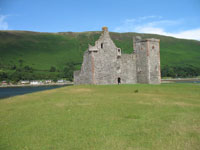 The front of Lochranza Castle