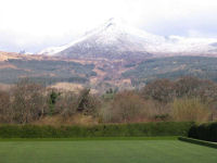 A snow capped Goatfell