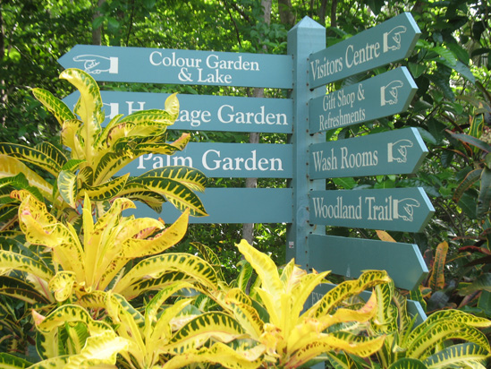 gardens signs in the visitors centre,Botanic Park cayman picture