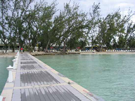 A picture of the beach at Rum Point, Grand Cayman.