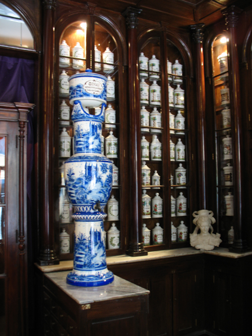 A picture of Old Filter Taquechel Pharmacy, Havana, Cuba.