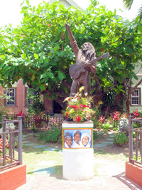  Bob Marley Statue at The Bob Marley Museum,  Kingston Jamaica