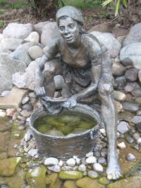  Statue At Pond2 at Hope Botanical Gardens, Kingston, Jamaica