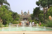   Monaco Casino From Fountain In Garden