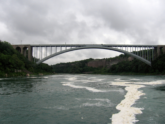 Picture of  The  Rainbow Bridge At Niagara Falls Ontario New2 York  is shown on this page.