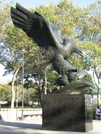 Picture of  The War Memorial at Battery Park, New York, USA is shown on this page.
