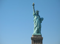 Statue of Liberty from the front, New York, USA