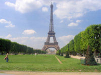 eiffel tower from the aouth east