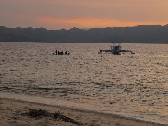 club paradise coron philippines karen claire dive boat sunset picture