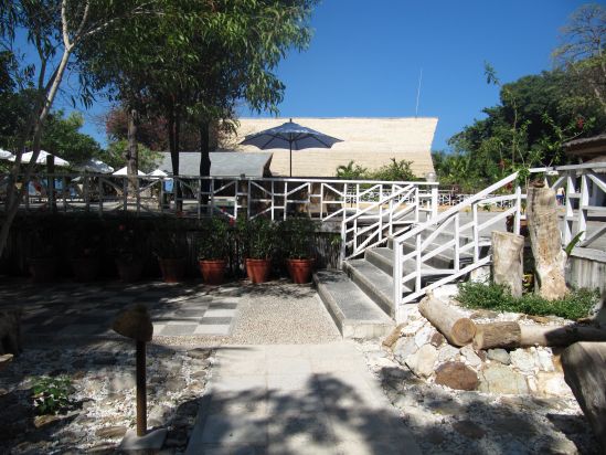 club paradise coron philippines staits to swimming pool picture