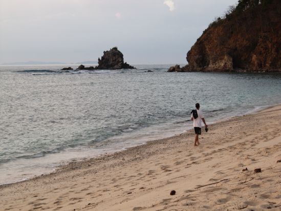 club paradise coron philippines walking along beach picture