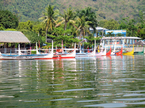 Picture of The Colourful Catamarans at Lake Taal, The Philippines is shown on this page
