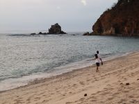 Walking Along Beach  Picture
