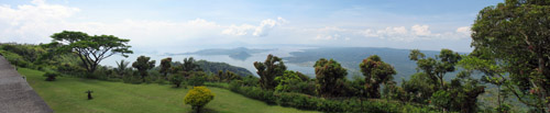 Picture of Lake Taal from Taal Vista, The Philippines is shown on this page
