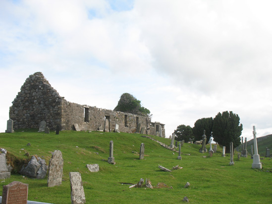 from the south east kilchrist church isle of skye picture