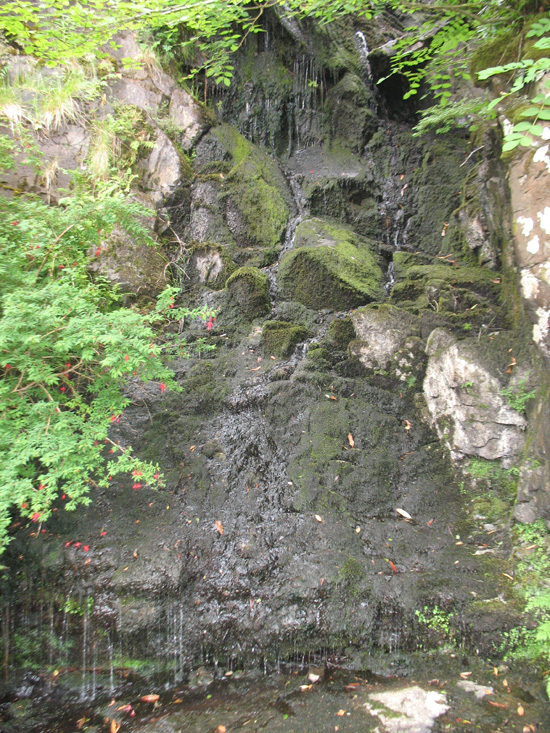waterfall dunvagan castle gardens scotland picture