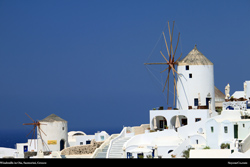 Free santorini windmills, Greece, Desktop Background Wallpaper